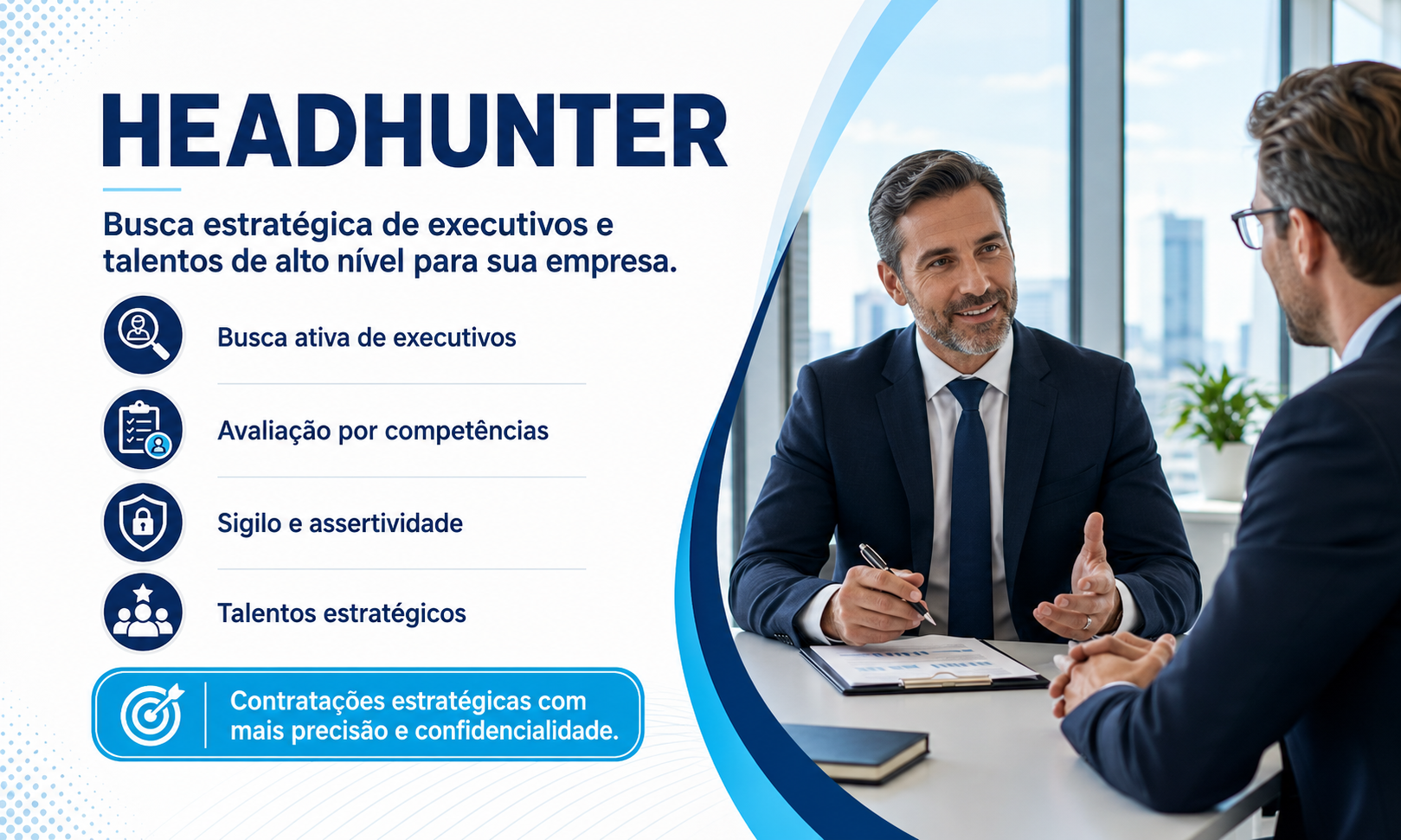Headhunter para empresas com busca ativa de executivos, lideranças e talentos estratégicos - GRH Brasil